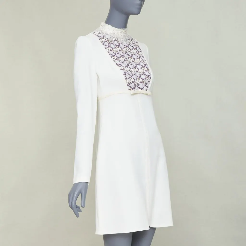 Giambattista Valli Ecru Wool Dress Beige Wool Fair - Inside View