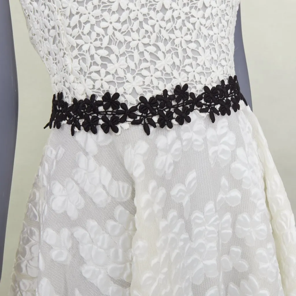 Giambattista Valli Ecru Polyester Dress Beige Polyester Very good - Back View