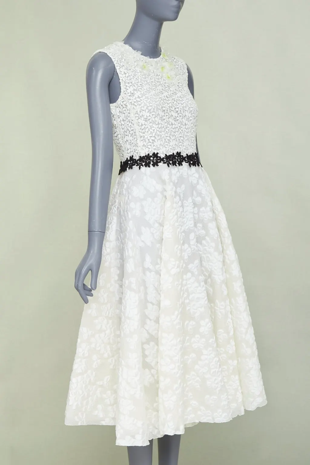Giambattista Valli Ecru Polyester Dress Beige Polyester Very good - Inside View