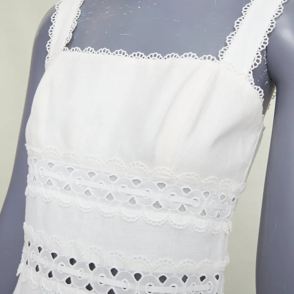 Zimmermann White Linen Dress White Linen Very good - Back View