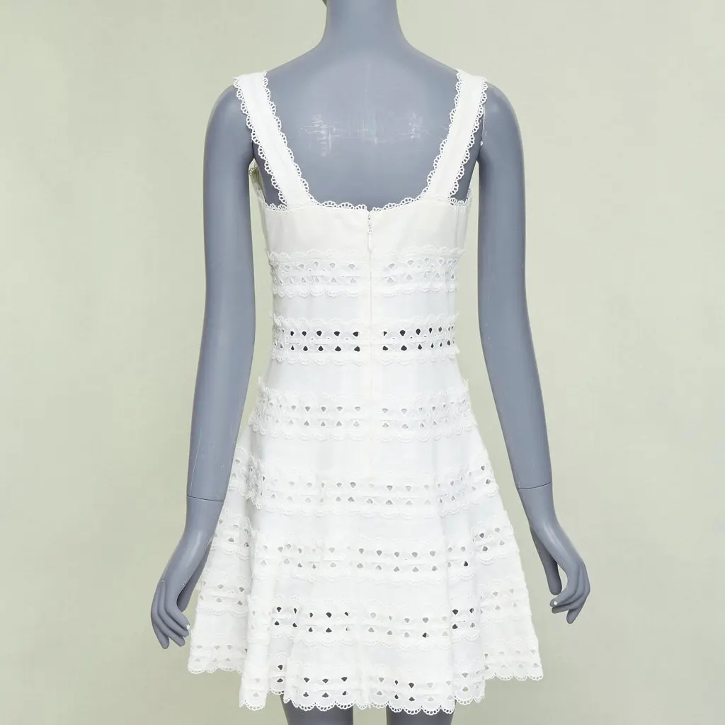 Zimmermann White Linen Dress White Linen Very good - Box View