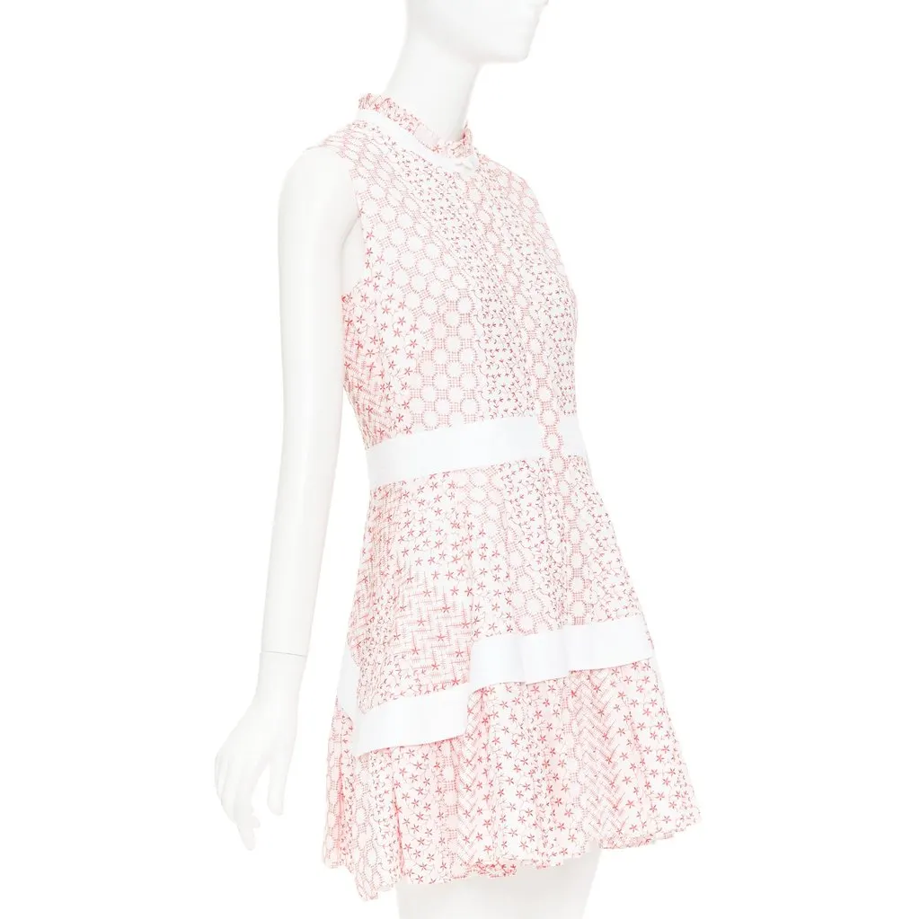 Alexis White Cotton Dress White Cotton Good - Inside View