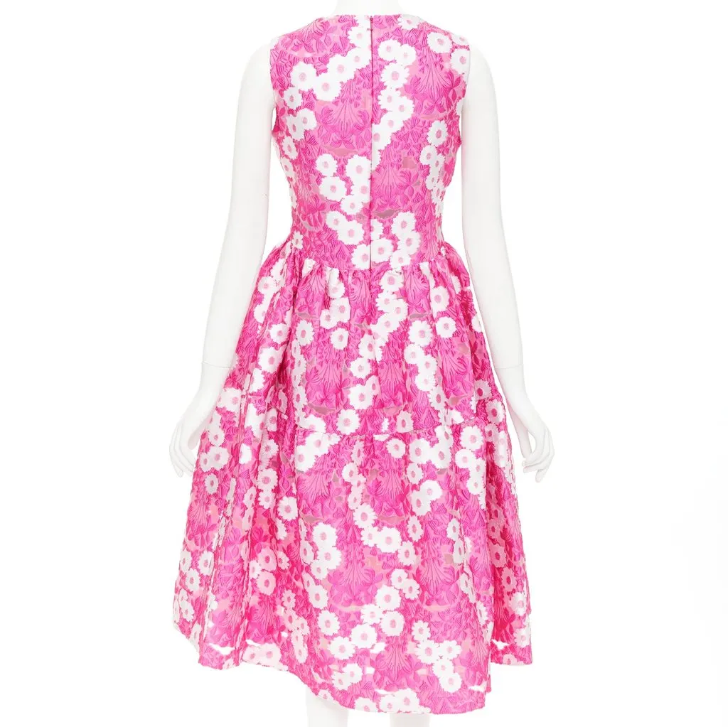 Unsigned Pink Polyester Dress Pink Polyester Very good - Box View