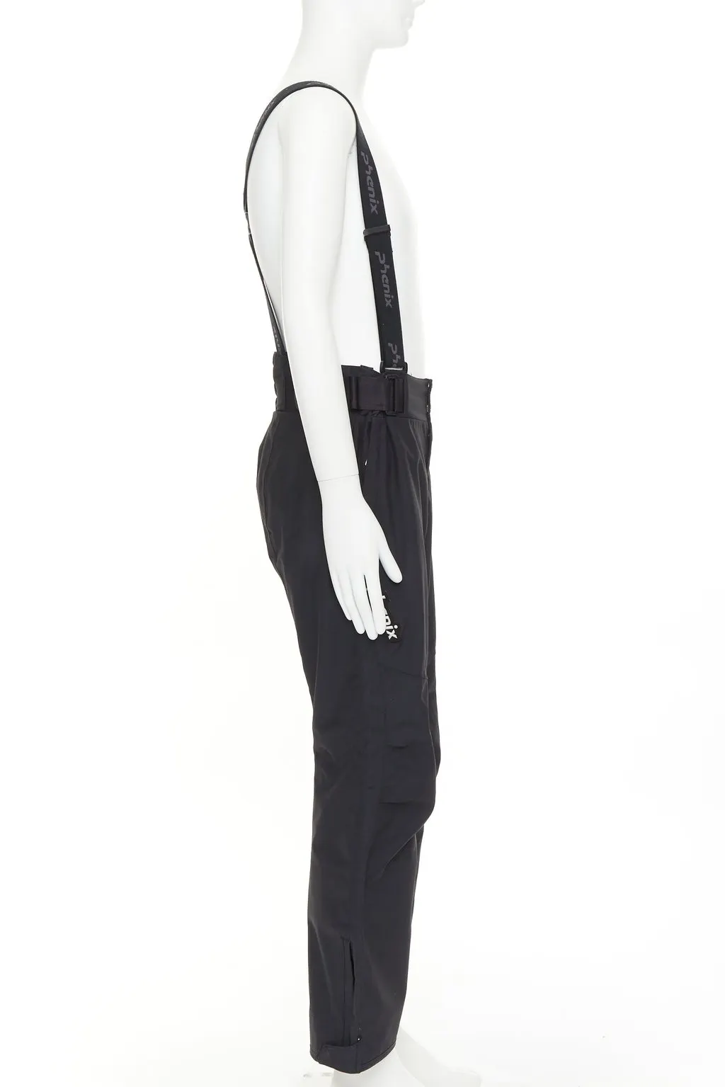 Unsigned Black Polyester Trouser Black Polyester Fair - Model View