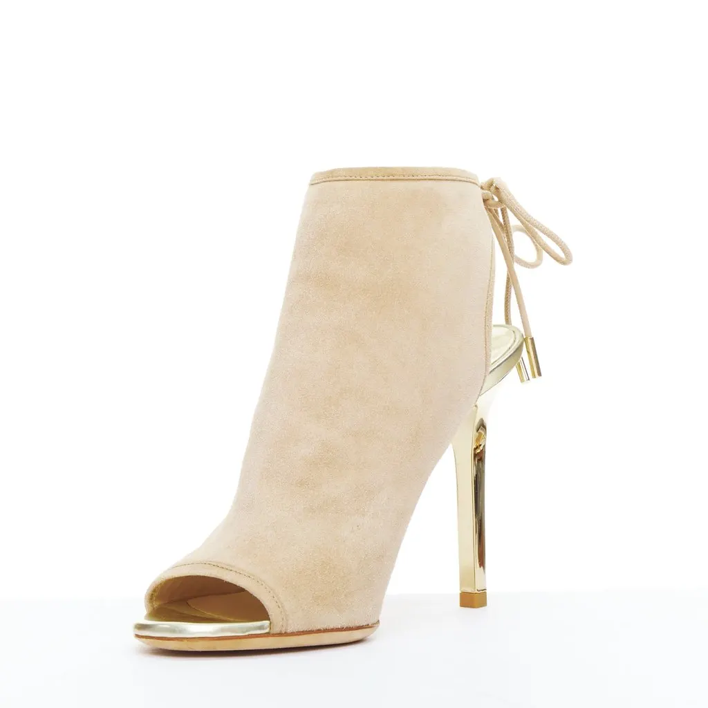 Jimmy Choo Froze Beige Suede Very good - Model View