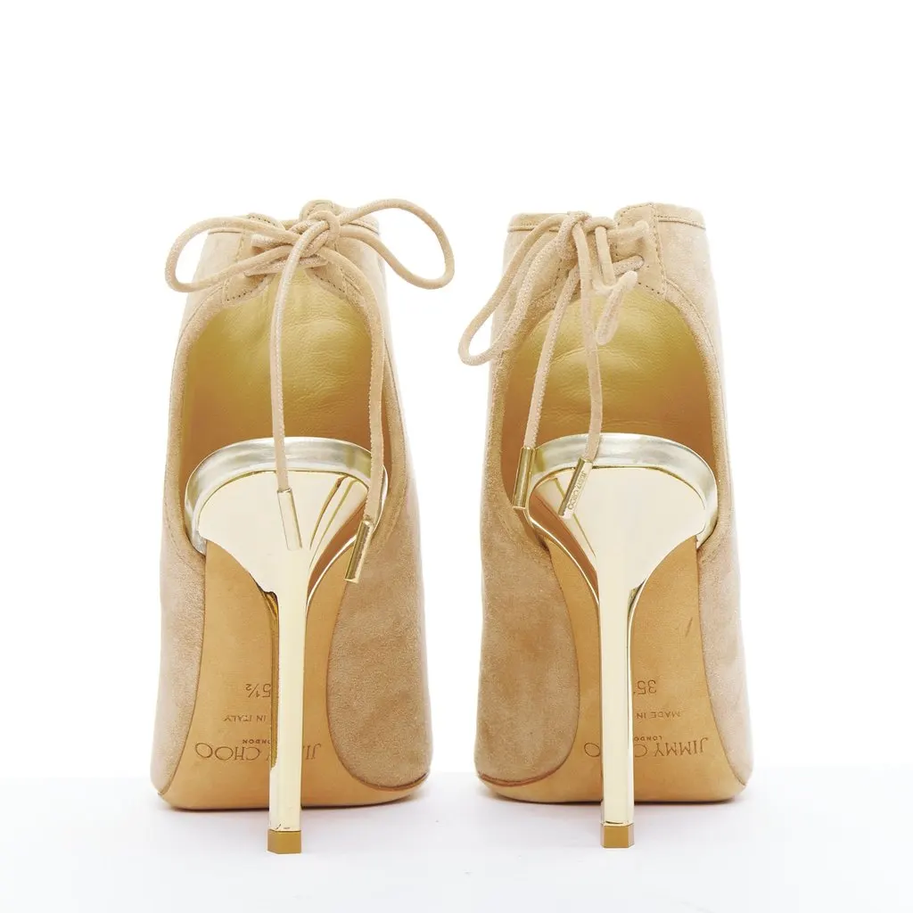Jimmy Choo Froze Beige Suede Very good - Box View