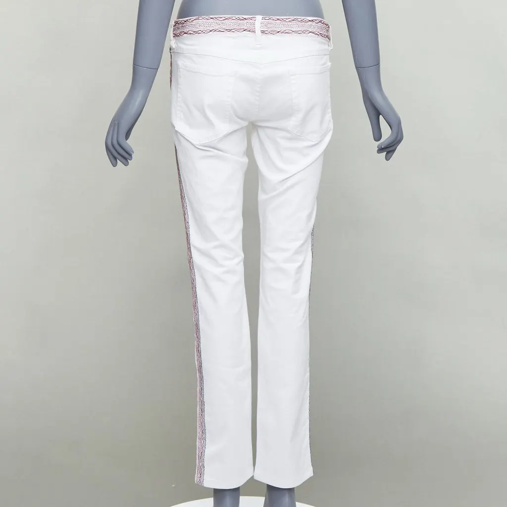 Isabel Marant White Stitch Detail Jeans White Cotton Fair - Box View