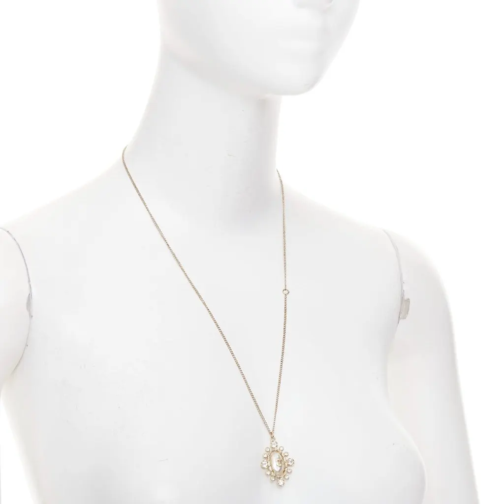 Chanel Gold Metal Long Necklace Gold Metal Very good - Inside View