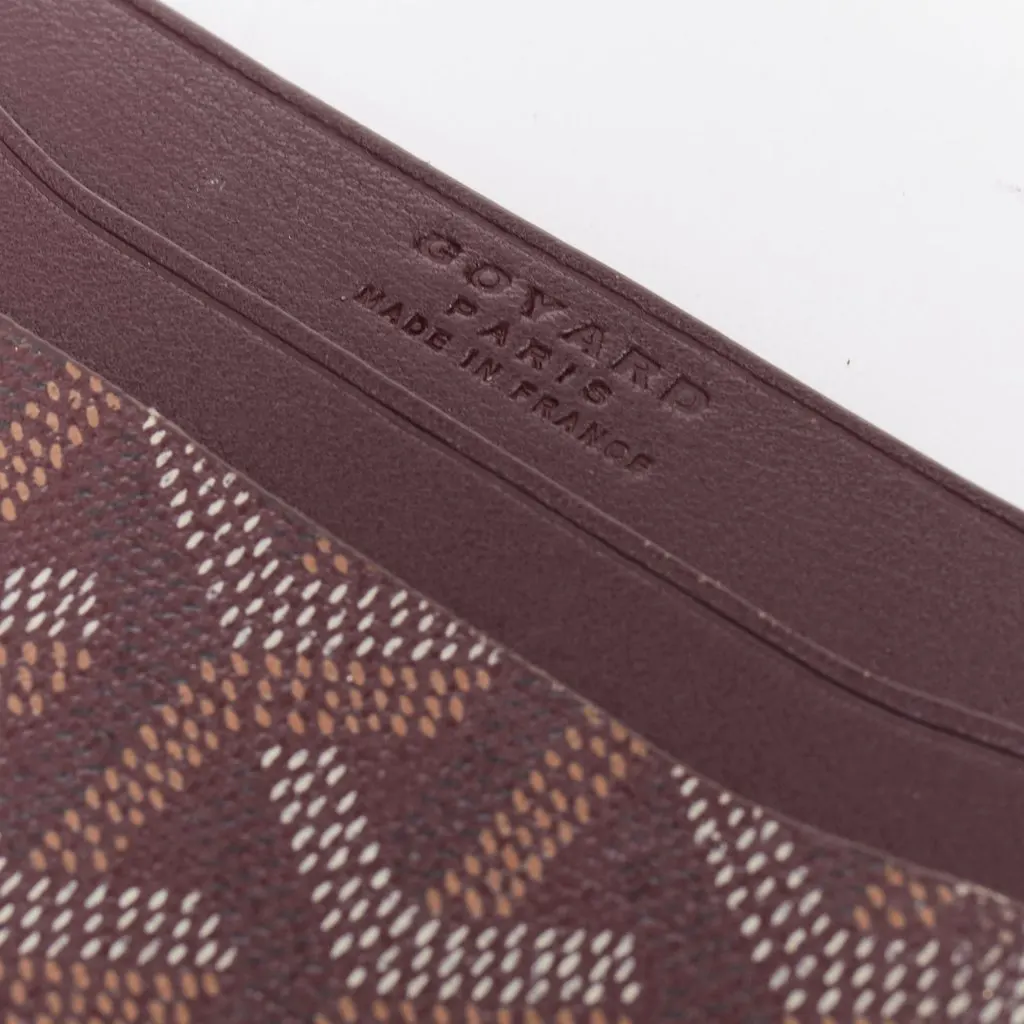 Goyard Burgundy Wallet Burgundy Very good - Back View