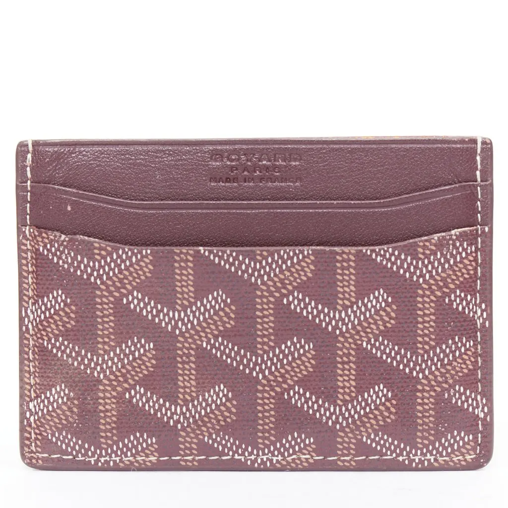 Goyard Burgundy Wallet Burgundy Very good - Model View