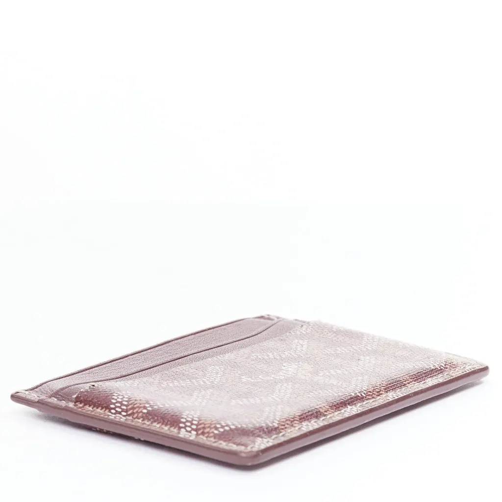 Goyard Burgundy Wallet Burgundy Very good - Box View