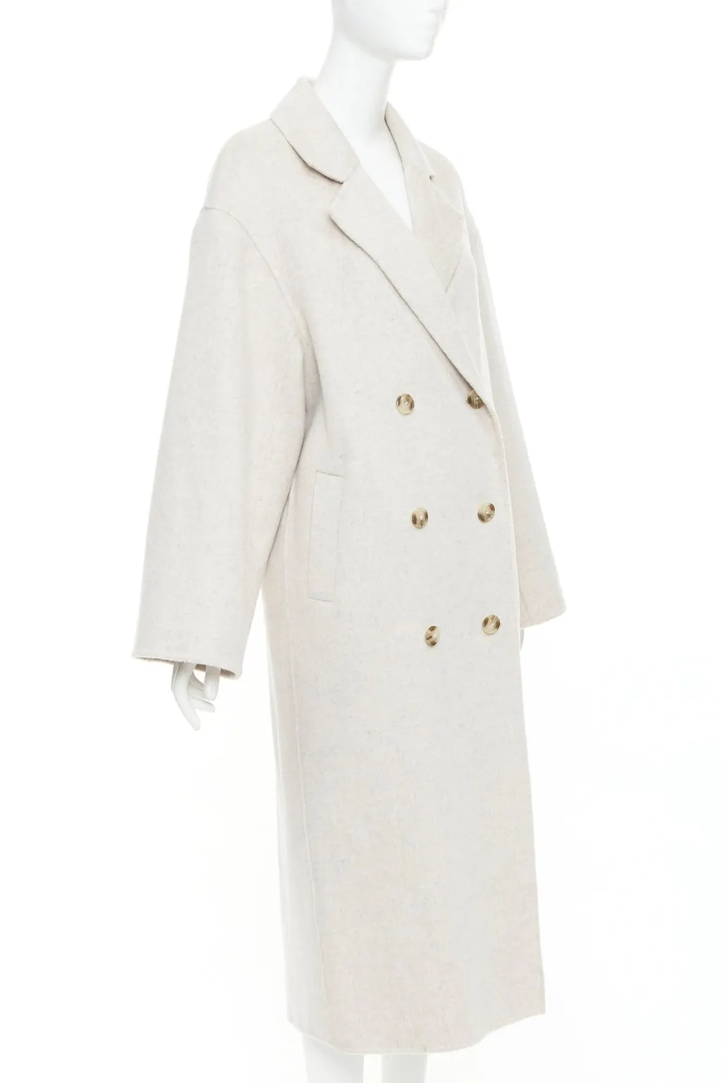 LOULOU STUDIO Borneo Grey Wool Very good - Model View