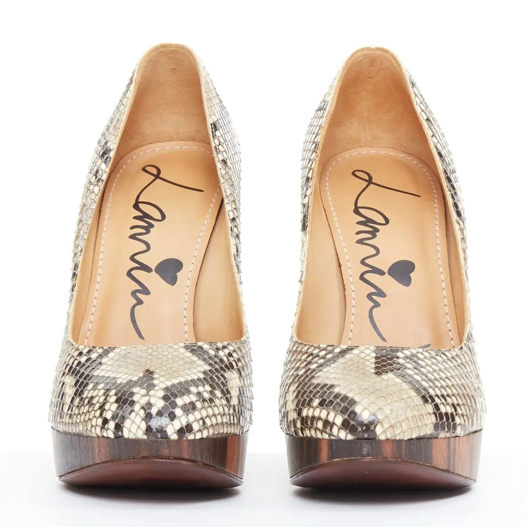 Lanvin Beige Leather Heels Beige Leather Very good - Inside View