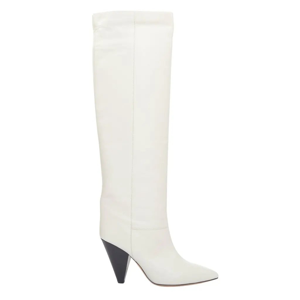 Isabel Marant Loens Beige Leather Good - Front View