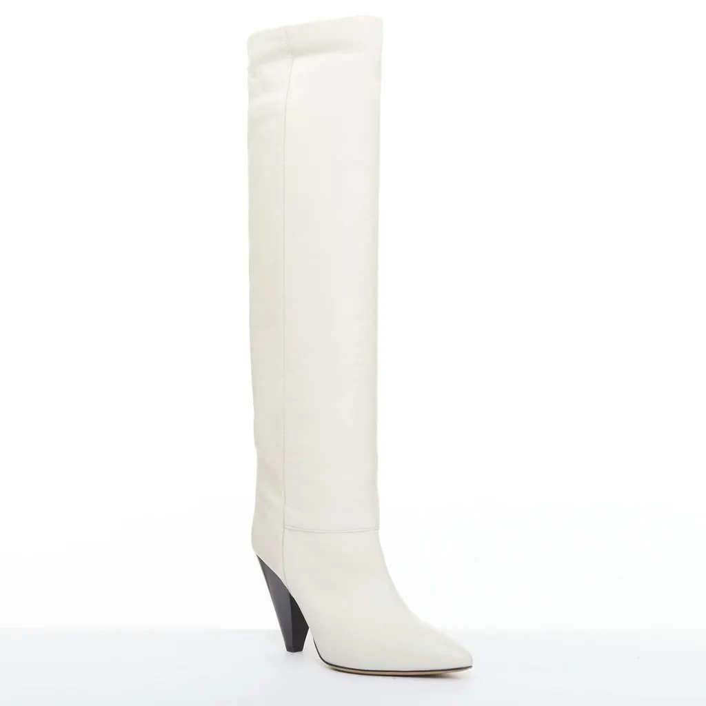 Isabel Marant Loens Beige Leather Good - Back View