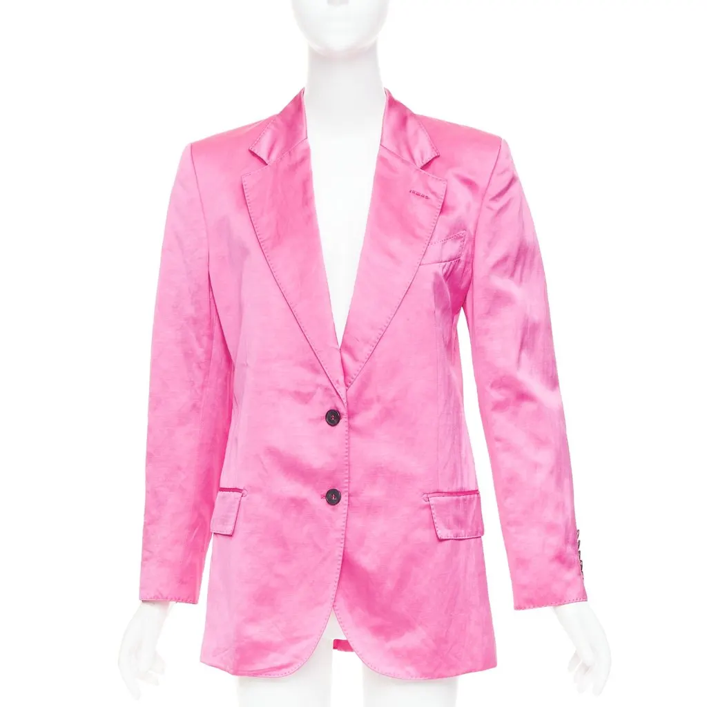 Tom Ford Pink Viscose Jacket Pink Viscose Good - Front View