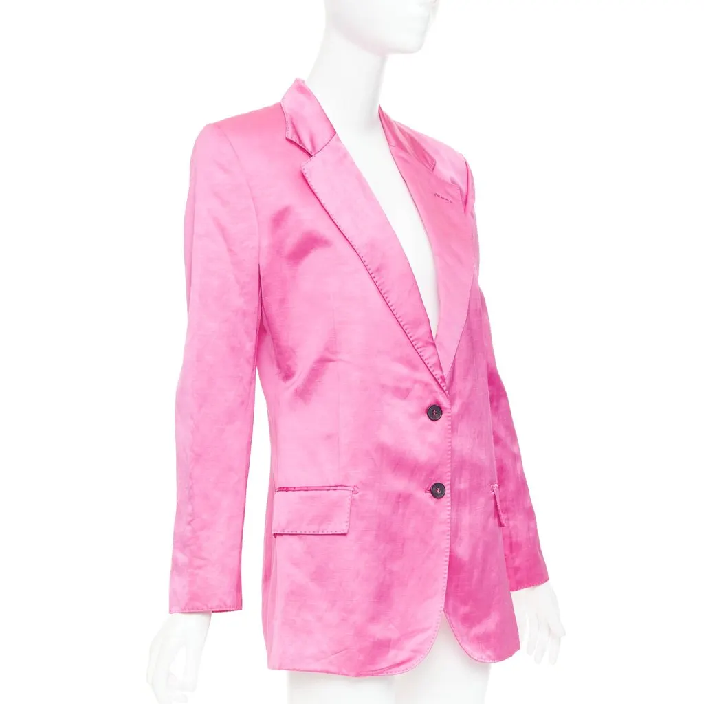 Tom Ford Pink Viscose Jacket Pink Viscose Good - Model View