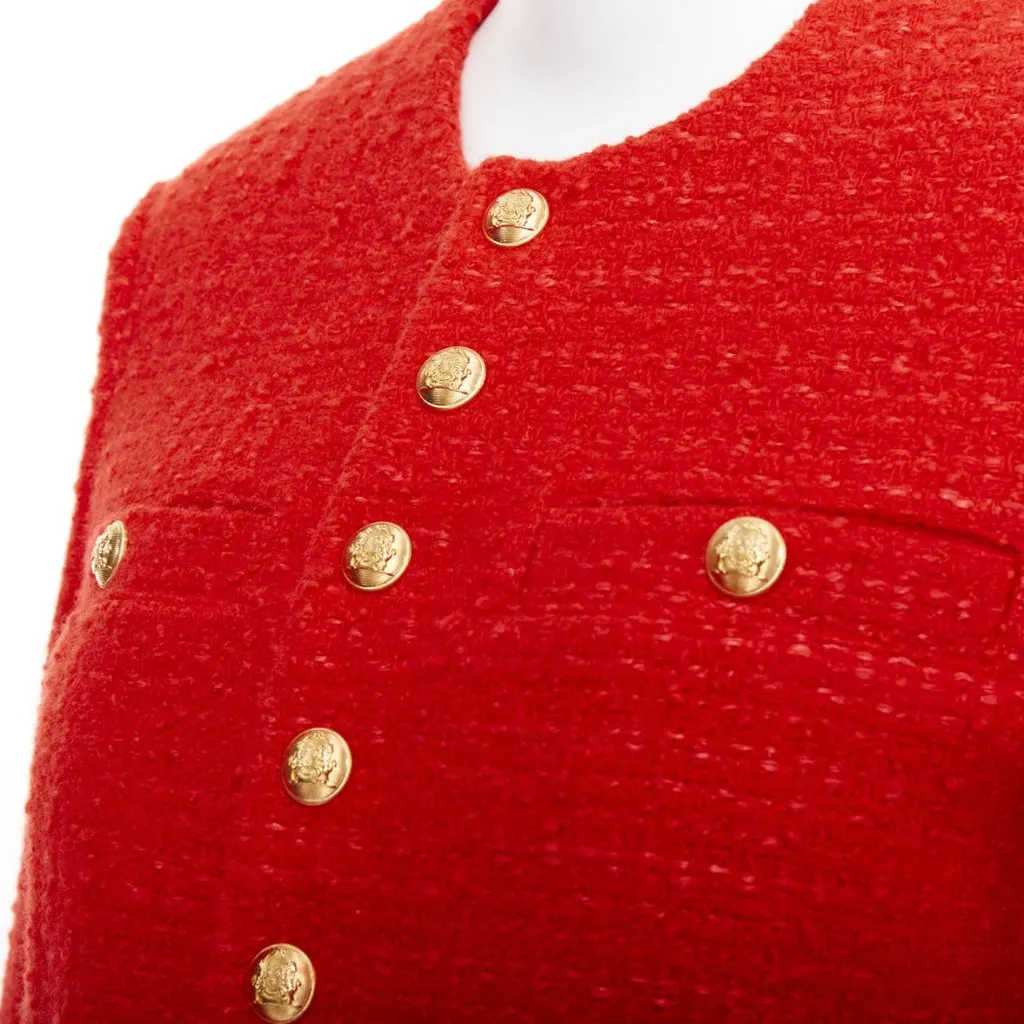 Celine Red Wool Jacket Red Wool Very good - Back View