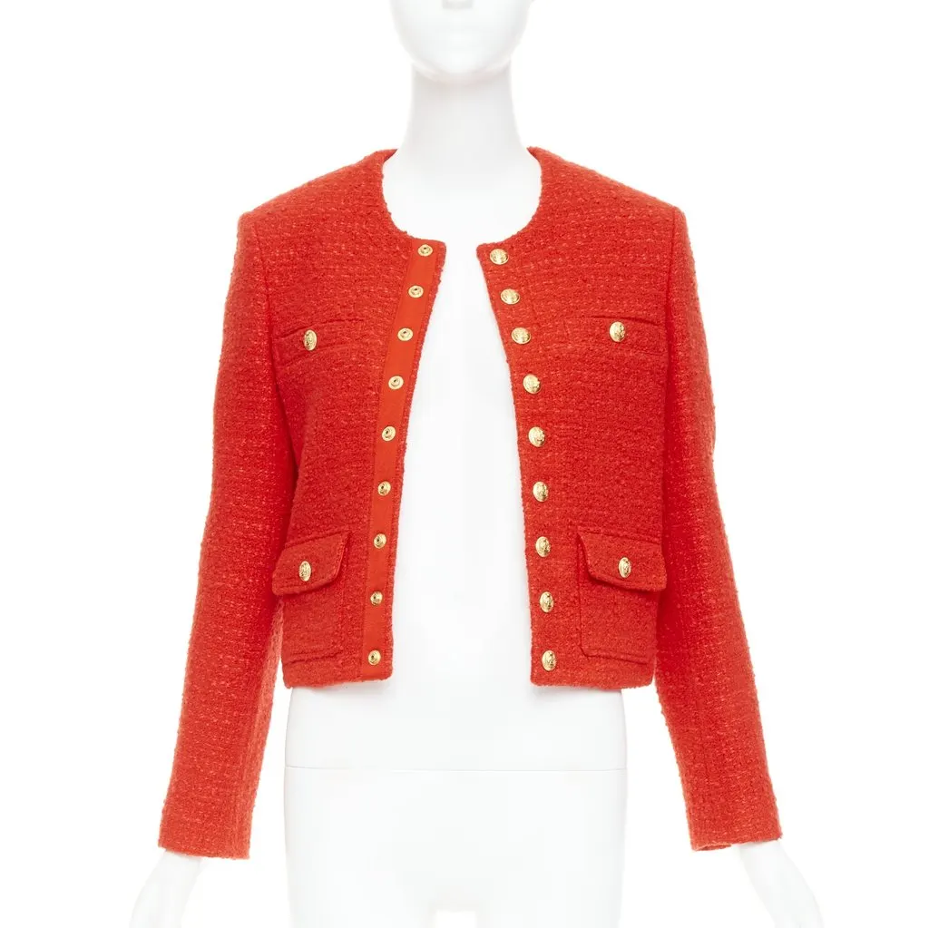 Celine Red Wool Jacket Red Wool Very good - Inside View