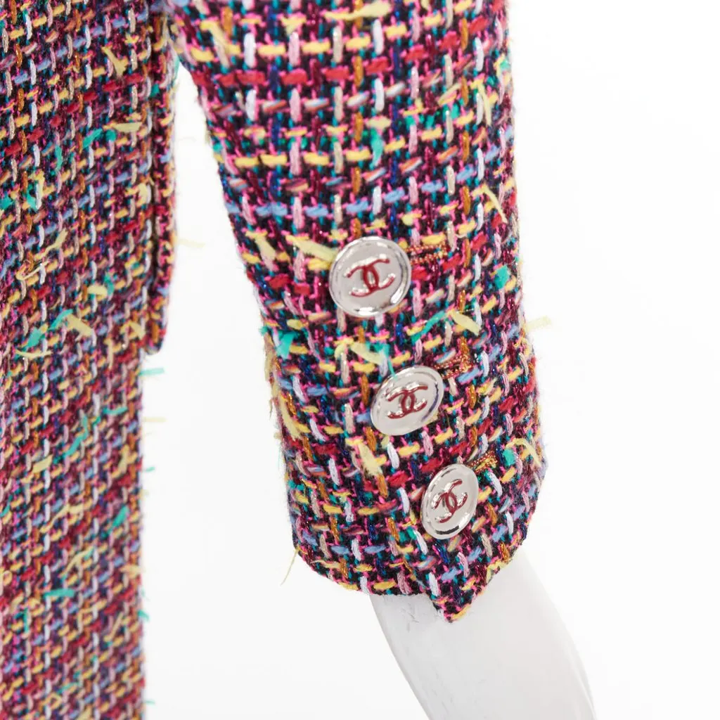 Chanel MultiColor Wool Coat MultiColor Wool Very good - Back View