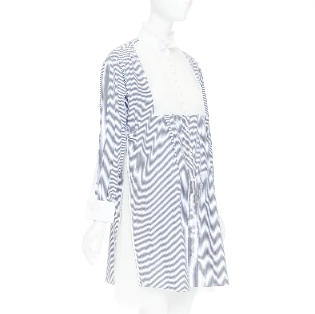 Sacai Blue Cotton Dress Blue Cotton Very good - Front View