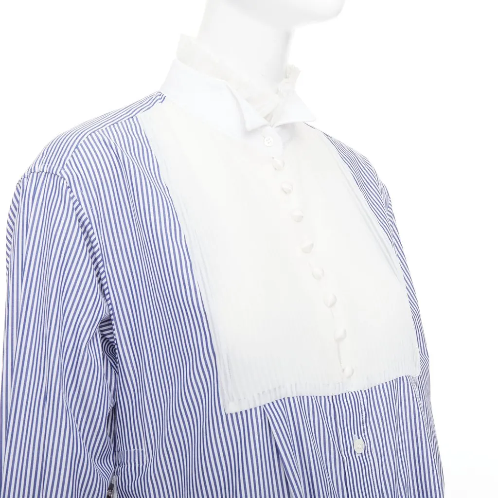 Sacai Blue Cotton Dress Blue Cotton Very good - Back View