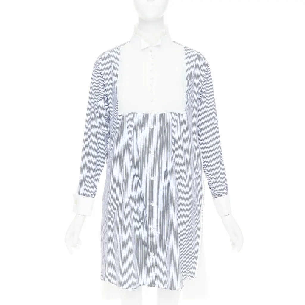 Sacai Blue Cotton Dress Blue Cotton Very good - Inside View