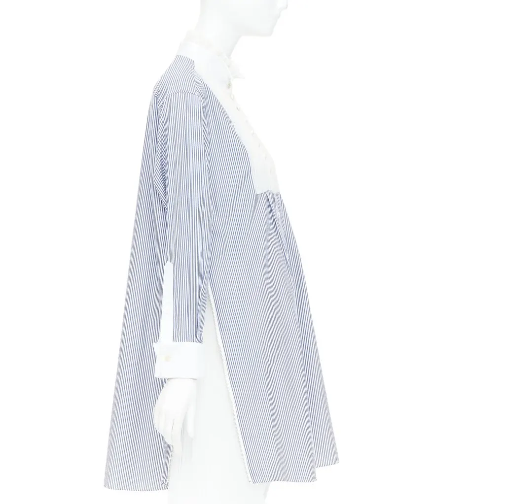 Sacai Blue Cotton Dress Blue Cotton Very good - Model View
