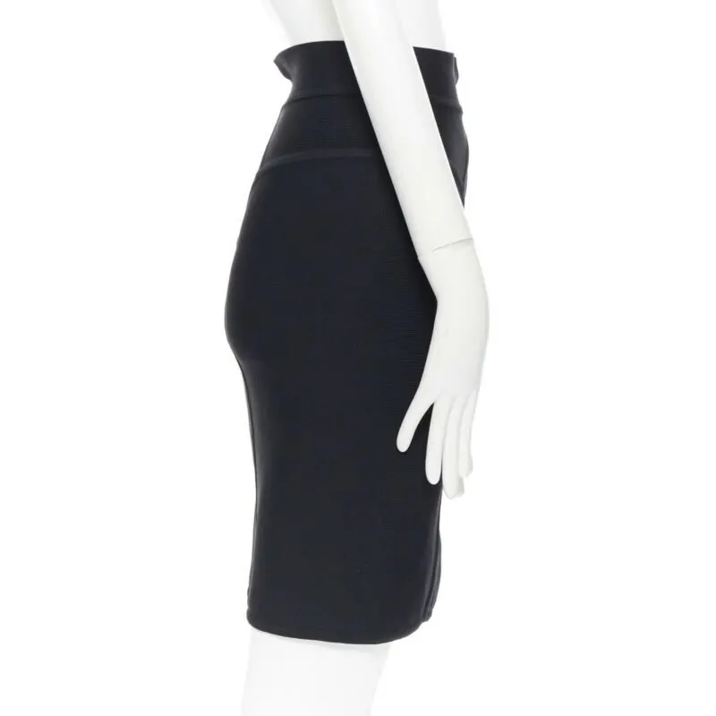 Herve Leger Bandage Pencil Skirt Black Viscose Very good - Box View
