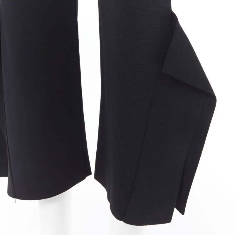 Stella McCartney Panel Flared Pants Black Viscose Never worn - Back View