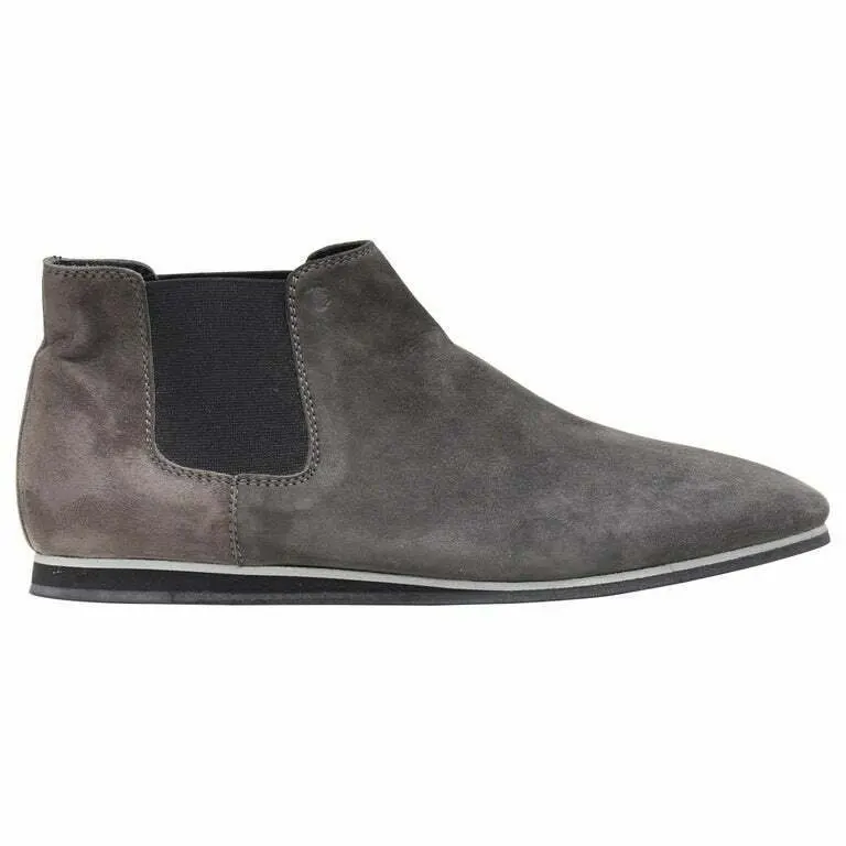 Tod's Elastic Gusset Flat Bootie Grey Suede Very good - Inside View