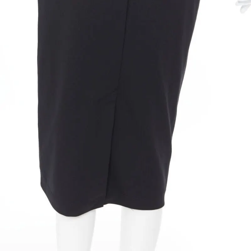 T by Alexander Wang Slit Pencil Skirt Black Polyester Very good - Back View