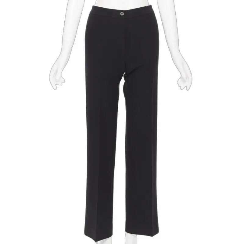 Michael Kors Slim Work Trousers Black Wool Very good - Front View