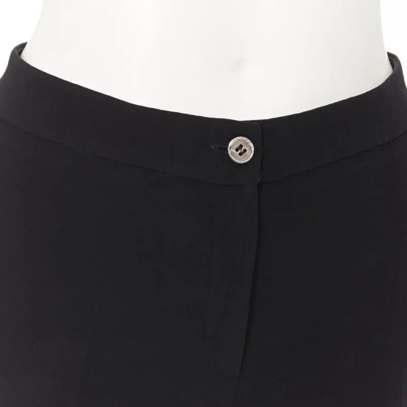 Michael Kors Slim Work Trousers Black Wool Very good - Back View