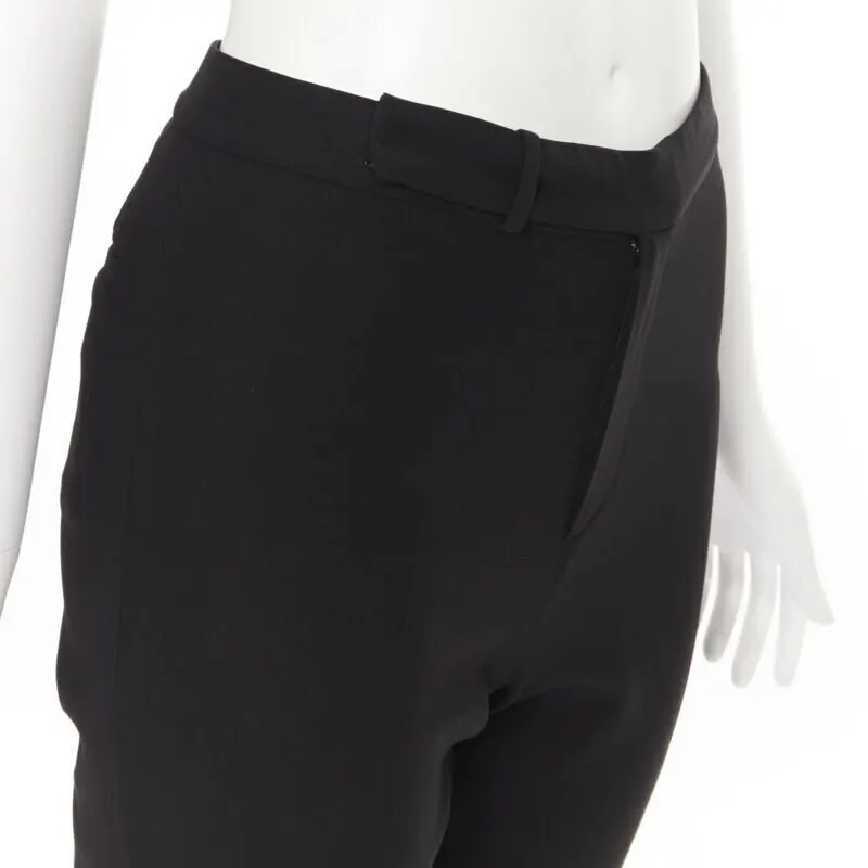 Ralph Lauren Slim Fly Trousers Black Wool Very good - Back View