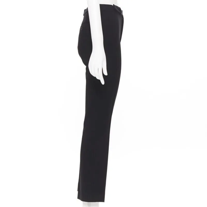 Ralph Lauren Slim Fly Trousers Black Wool Very good - Box View