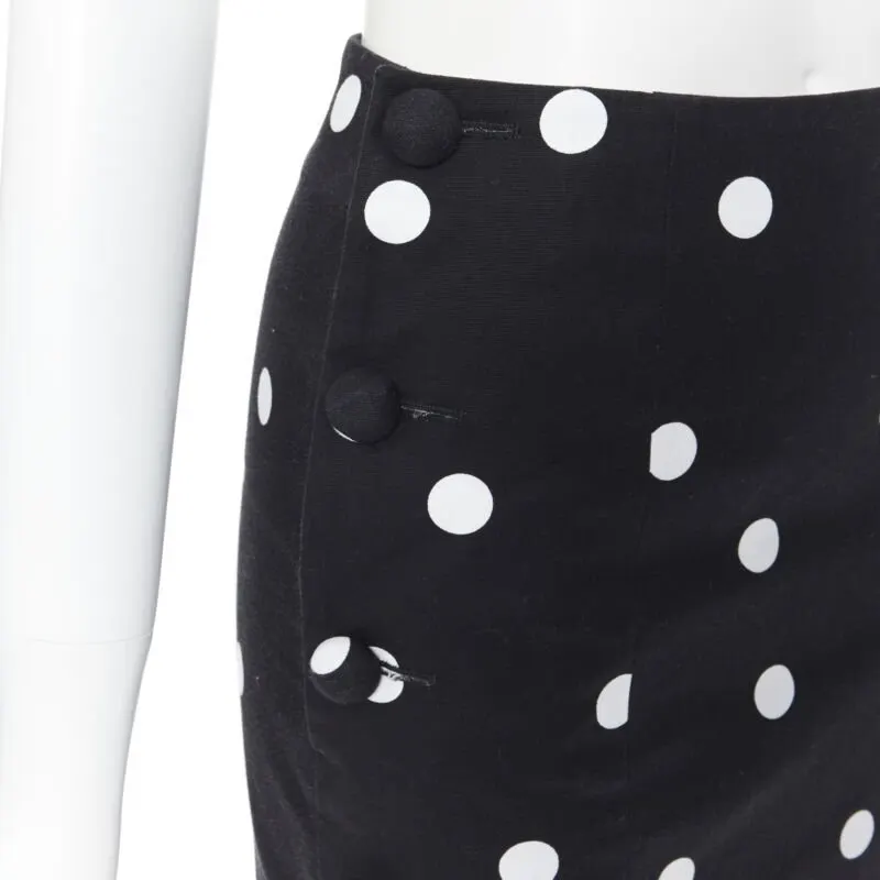 Monse Polka Dot Skirt Black Cotton Never worn - Back View