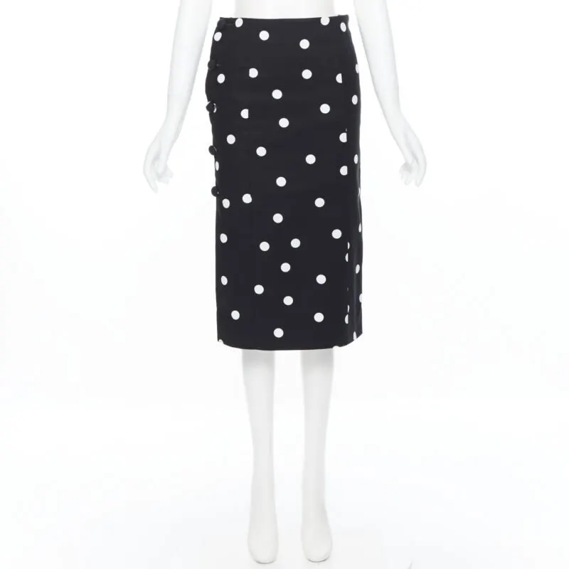 Monse Polka Dot Skirt Black Cotton Never worn - Inside View