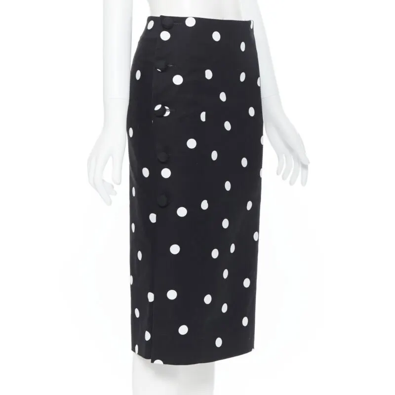 Monse Polka Dot Skirt Black Cotton Never worn - Model View