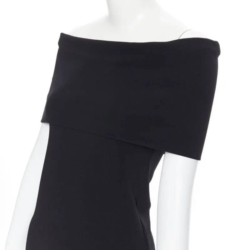 Rosetta Getty Foldover Stretch Top Black Polyamide Never worn - Back View