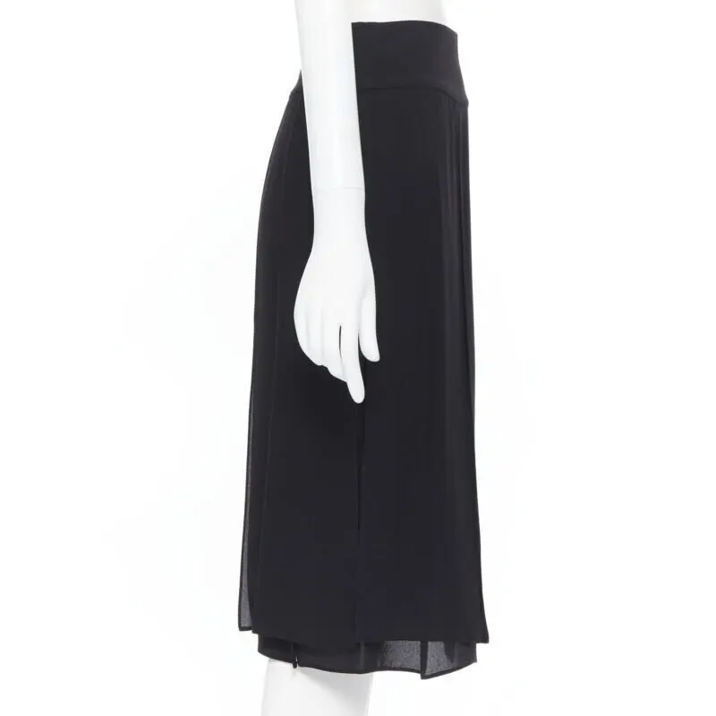 Michael Kors Flapper Hem Skirt Black Silk Never worn - Box View