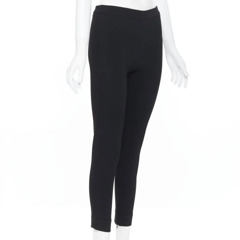 Giambattista Valli Zipped Hem Pants Black Viscose Never worn - Inside View