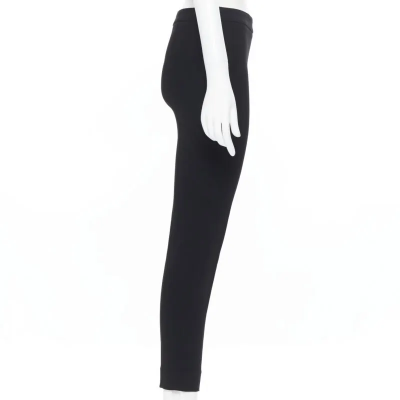 Giambattista Valli Zipped Hem Pants Black Viscose Never worn - Model View