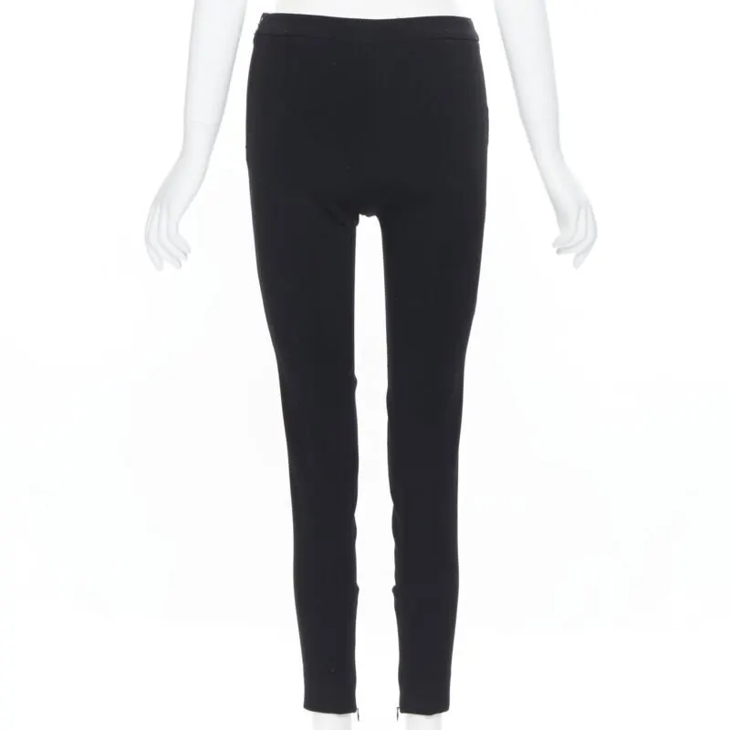 Giambattista Valli Zipped Hem Pants Black Viscose Never worn - Box View