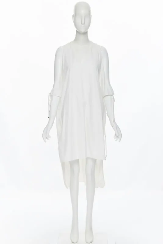 Rosetta Getty Hardware Tie Dress White Cotton Very good - Inside View