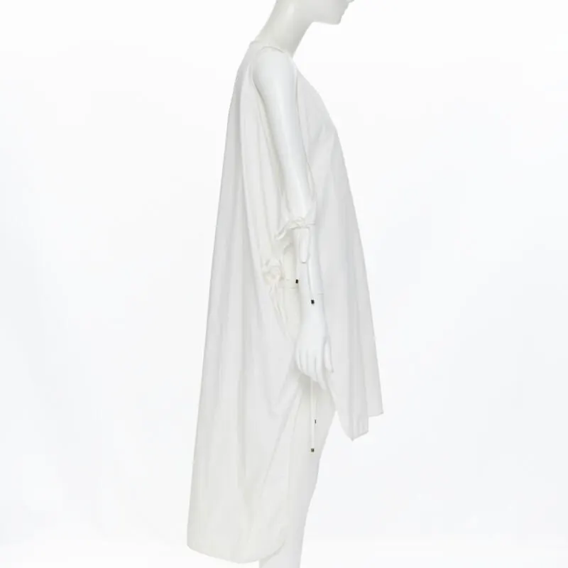 Rosetta Getty Hardware Tie Dress White Cotton Very good - Box View