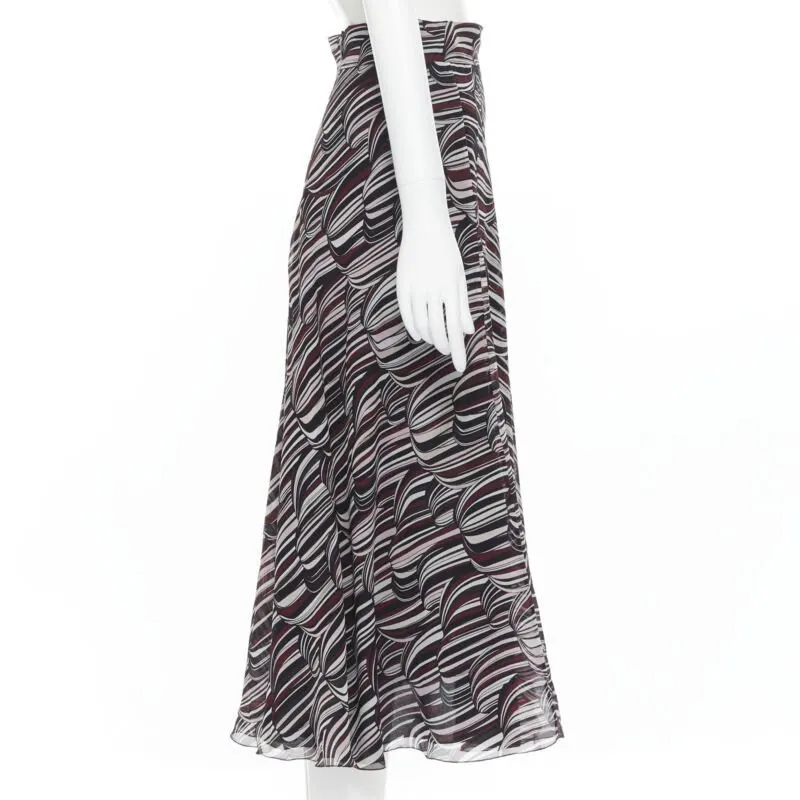 Giambattista Valli Tropical Silk Skirt Red Silk Good - Box View