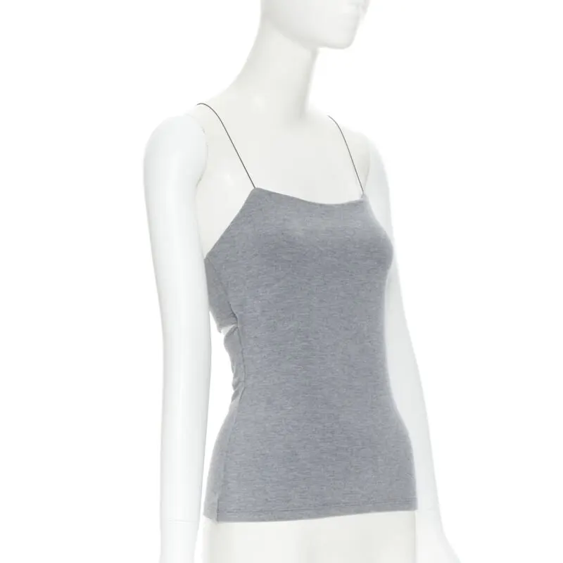 T by Alexander Wang Wire Strap Cami Top Grey Polyester Very good - Inside View