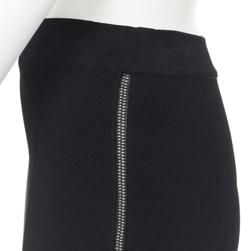 Oscar de la Renta Bodycon Pencil Skirt Black Viscose Very good - Back View