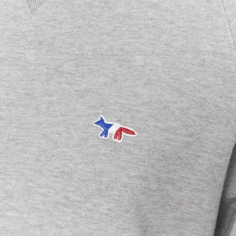 Maison Kitsune Fox Logo Pullover Grey Cotton Never worn - Back View